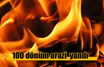Beyköy atış alanında iki ayrı noktada yangın