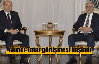 Akıncı-Tatar görüşmesi başladı