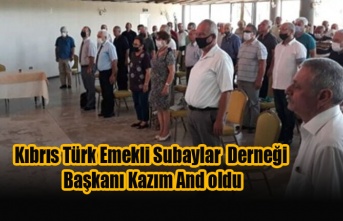 Kıbrıs Türk Emekli Subaylar  Derneği Başkanı Kazım And oldu