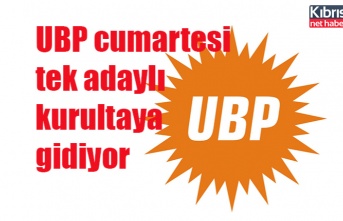 UBP cumartesi  tek adaylı  kurultaya  gidiyor