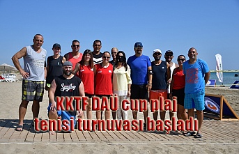 KKTF DAÜ cup plaj tenisi turnuvası başladı