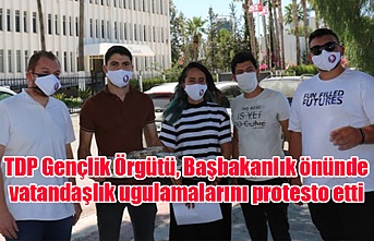 TDP Gençlik Örgütü, Başbakanlık önünde vatandaşlık ugulamalarını protesto etti