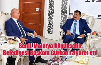 Benli, Malatya Büyükşehir Belediyesi Başkanı Gürkan’ı ziyaret etti