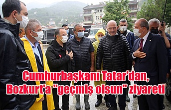 Cumhurbaşkanı Tatar'dan, Bozkurt'a "geçmiş olsun" ziyareti