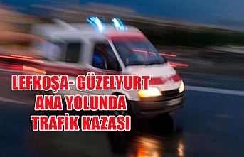 Lefkoşa-Güzelyurt anayolunda trafik kazası