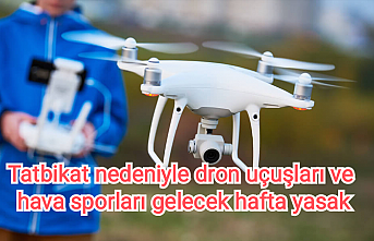 Tatbikat nedeniyle dron uçuşları ve hava sporları gelecek hafta yasak