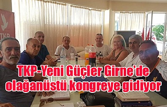 TKP-Yeni Güçler Girne’de olağanüstü kongreye gidiyor