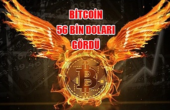 Bitcoin 56 bin doları gördü