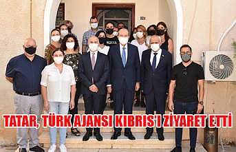 Tatar, Türk Ajansı Kıbrıs’ı ziyaret etti.