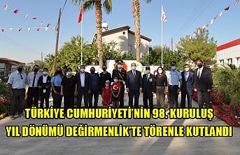 Türkiye Cumhuriyeti’nin 98. kuruluş yıl dönümü Değirmenlik’te törenle kutlandı