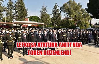 Lefkoşa Atatürk Anıtı'nda tören düzenlendi