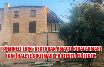 “Şömineli Evin” restoran amaçlı kiralanması için ihaleye çıkılması protesto edilecek