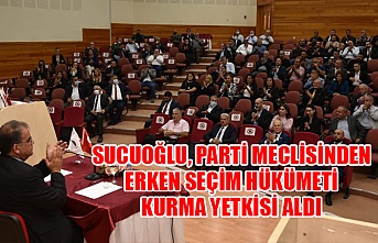 Sucuoğlu, Parti Meclisinden erken seçim hükümeti kurma yetkisi aldı