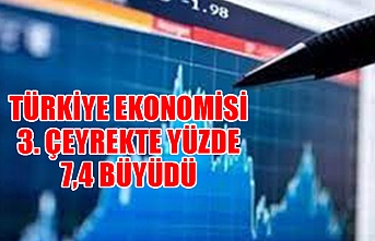 Türkiye ekonomisi 3. çeyrekte yüzde 7,4 büyüdü
