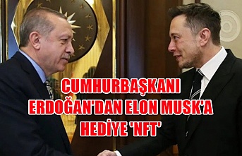 Cumhurbaşkanı Erdoğan'dan Elon Musk'a hediye 'NFT'