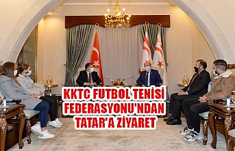 KKTC Futbol Tenisi Federasyonu'ndan Tatar'a ziyaret