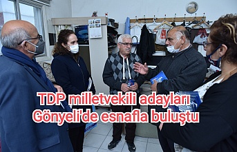 TDP milletvekili adayları Gönyeli'de esnafla buluştu
