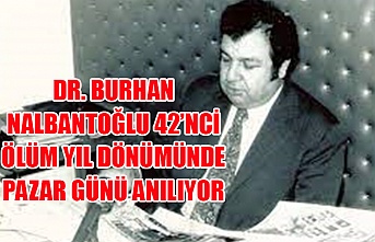 Dr. Burhan Nalbantoğlu 42’nci ölüm yıl dönümünde Pazar günü anılıyor