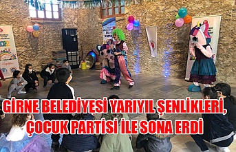 Girne Belediyesi yarıyıl şenlikleri, çocuk partisi ile sona erdi