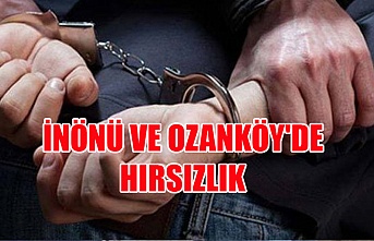 İnönü ve Ozanköy'de hırsızlık