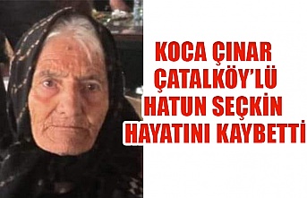 Koca çınar Çatalköy'lü Hatun Seçkin hayatını kaybetti