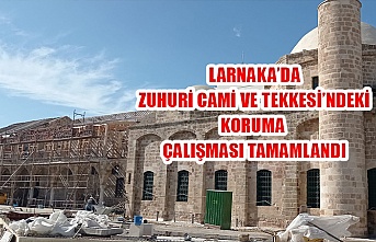 Larnaka’da Zuhuri Camii Ve Tekkesi’ndeki koruma çalışması tamamlandı