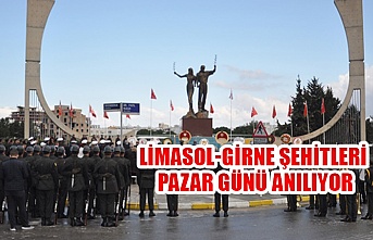Limasol-Girne Şehitleri pazar günü anılıyor