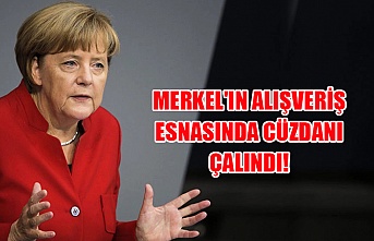 Merkel'in alışveriş esnasında cüzdanı çalındı!