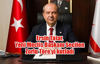 Ersin Tatar, yeni Meclisi Başkanı'nı ve yardımcısını kutladı
