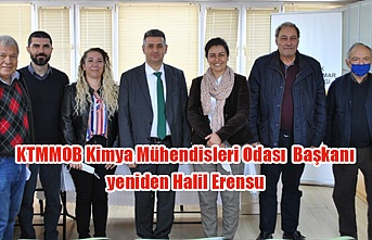 KTMMOB Kimya MühendisleriOda Başkanı yeniden Halil Erensu