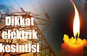 Lefkoşa'da bazı bölgelere elektrik verilmeyecek