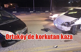 Ortaköy'de korkutan kaza