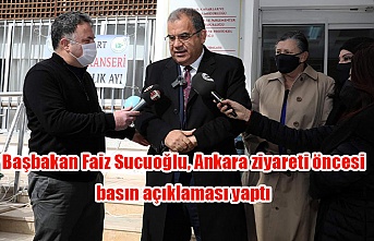 Başbakan Faiz Sucuoğlu, Ankara ziyareti öncesi basın açıklaması yaptı
