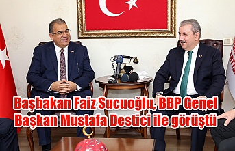 Başbakan Faiz Sucuoğlu, BBP Genel Başkan Mustafa Destici ile görüştü