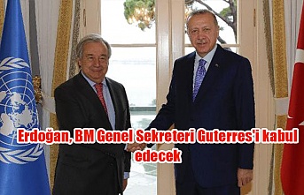 Erdoğan, BM Genel Sekreteri Guterres'i kabul edecek
