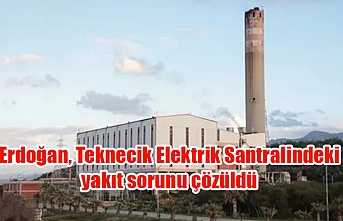 Erdoğan, Teknecik Elektrik Santralindeki yakıt sorunu çözüldü