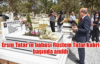 Ersin Tatar'ın babası Rüstem Tatar kabri başında anıldı