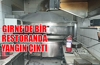 Girne’de bir restoranda yangın çıktı