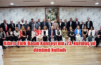 Kıbrıs Türk Basın Konseyi’nin  23. kuruluş yıl dönümü kutladı