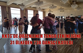 KKTC’de düzenlenen tango etkinliğine 31 ülkeden 238 dansçı katıldı
