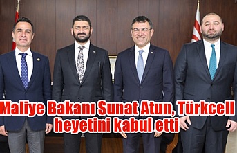 Maliye Bakanı Sunat Atun, Türkcell heyetini kabul etti