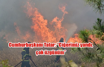 Cumhurbaşkanı Tatar: “Ciğerimiz yandı, çok üzgünüm”