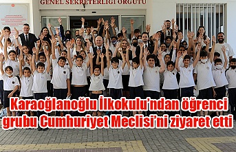  Karaoğlanoğlu İlkokulu’ndan öğrenci grubu Cumhuriyet Meclisi’ni ziyaret etti