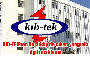 KIB-TEK'ten Geçitköy’de çıkan yangınla ilgili açıklama