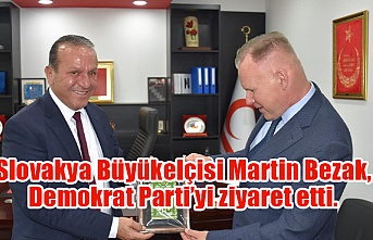 Slovakya Büyükelçisi Martin Bezak, Demokrat Parti’yi ziyaret etti.