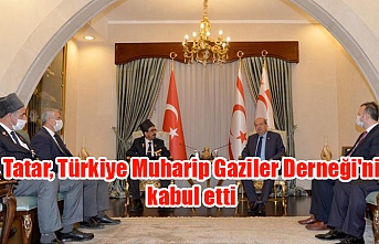 Tatar, Türkiye Muharip Gaziler Derneği'ni kabul etti