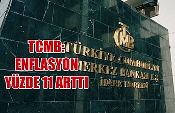 TCMB: Enflasyon yüzde 11 arttı