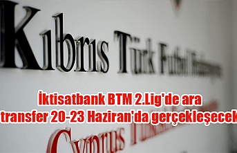 İktisatbank BTM 2.Lig'de ara transfer 20-23 Haziran'da gerçekleşecek
