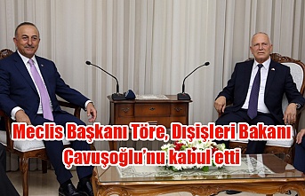 Meclis Başkanı Töre, Dışişleri Bakanı Çavuşoğlu’nu kabul etti