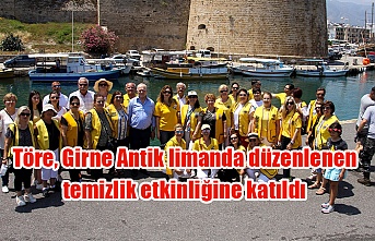 Töre, Girne Antik limanda düzenlenen temizlik etkinliğine katıldı